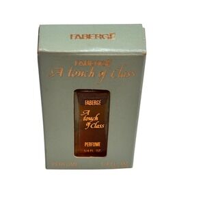 Faberge A Touch of Class Perfume 1/4 Fl Oz New Old Stock Vintage Unused 1981